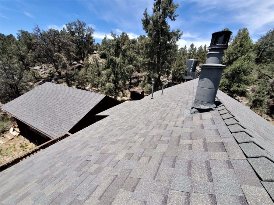 New Malarkey Willow Wood shingles installed on completed roof in Kennedy Meadows, CA—clean, durable finish after full replacement