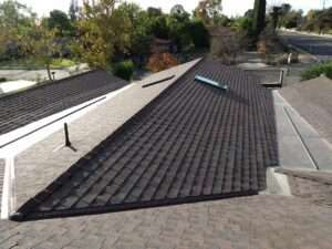 New roof installation with Timberline Hickory shingles in Northridge, CA