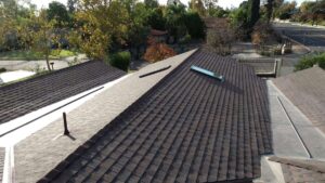 New roof installation with Timberline Hickory shingles in Northridge, CA